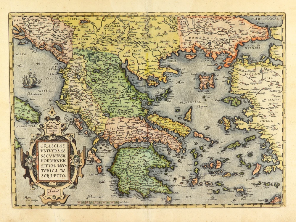 Graeciae Universae Secundum Hodiernum Situm Neoterica Descriptio.