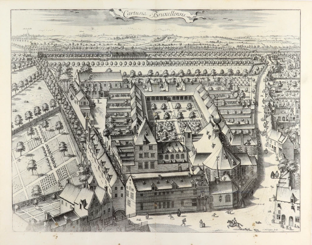 Brussels - Carthusian Monastery (Brussel - Kartuizer Klooster) by Antonius Sanderus.