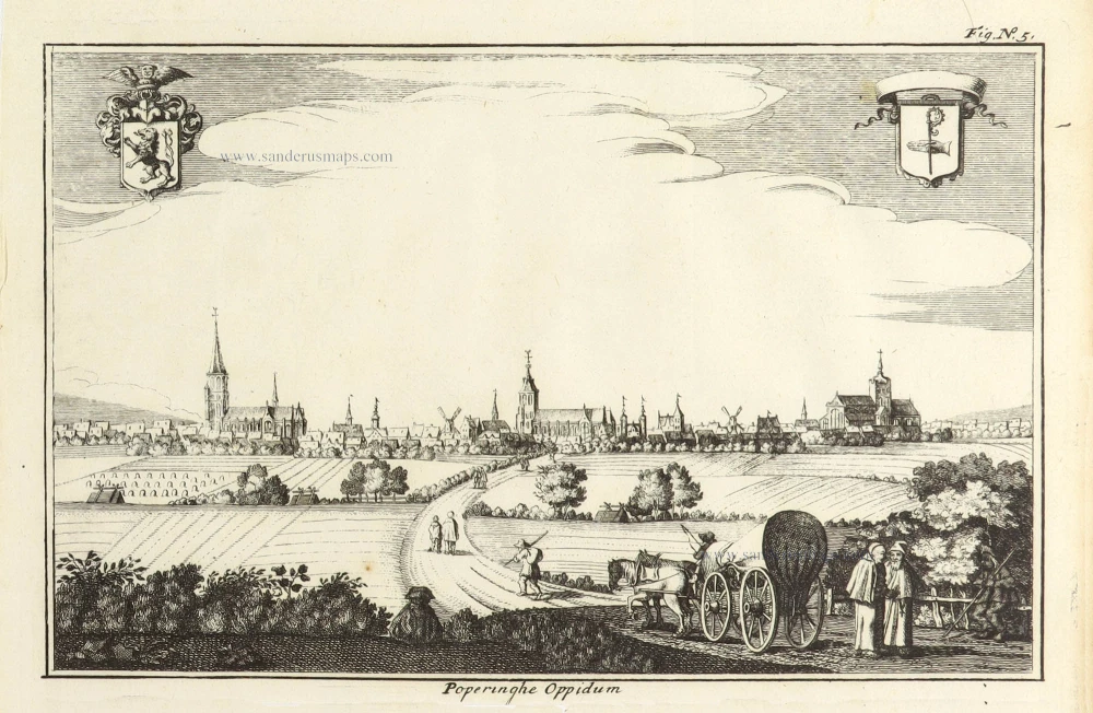Poperinge by Antonius Sanderus.