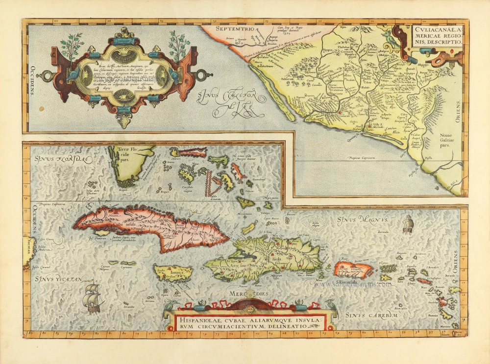 Antilles by Abraham Ortelius.