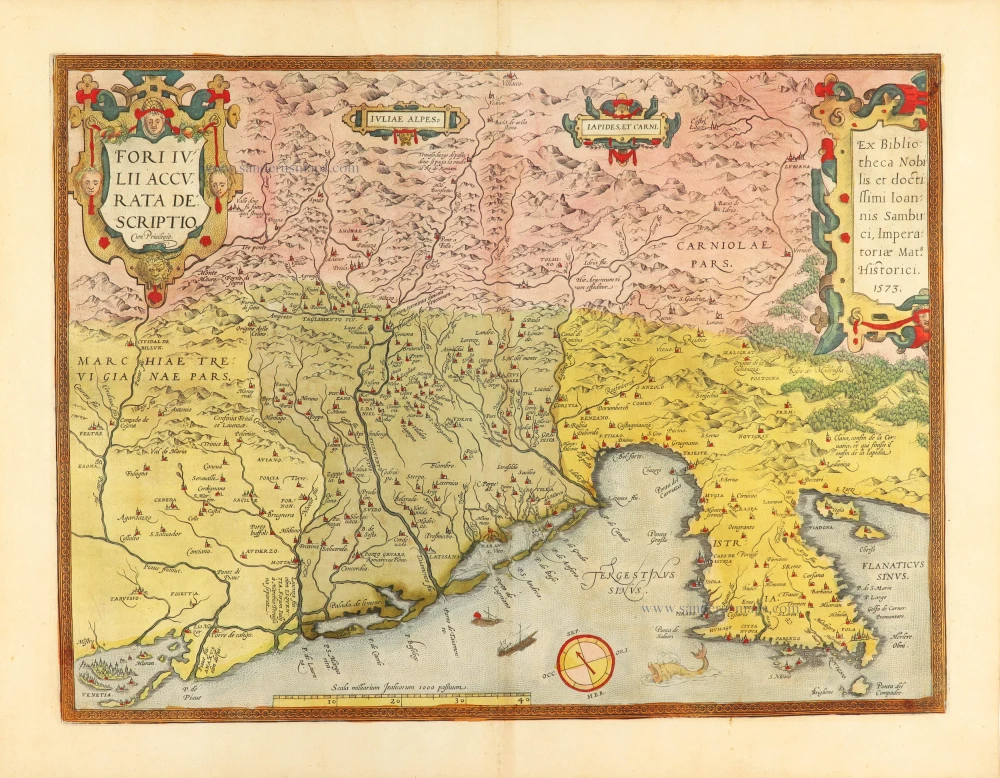 Friuli by A. Ortelius.