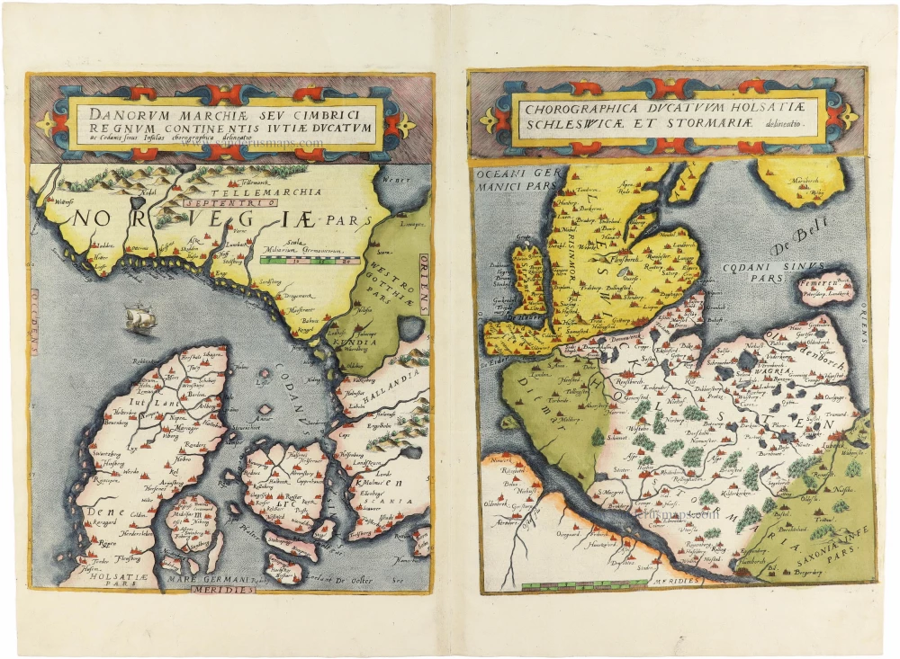 Norway - Denmark by Gerard de Jode