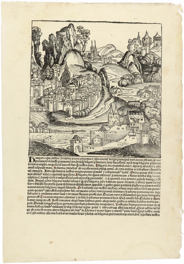 Fantasy view of Hungary, by Hartmann Schedel.