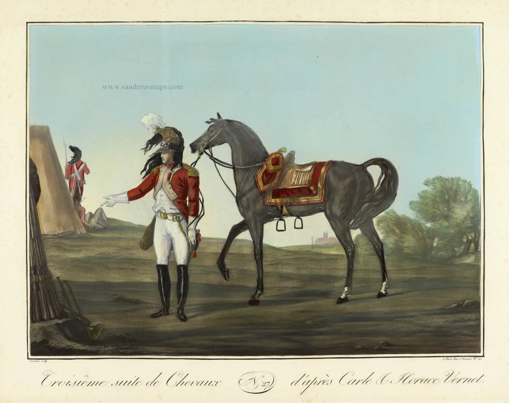 Troisième Suite de Chevaux N°:27 d'après Carle & Horace Vernet.