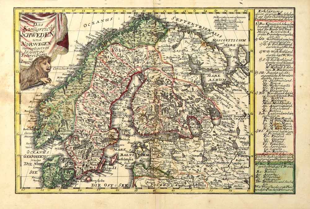 Das Koenigreich Schweden und Norwegen.