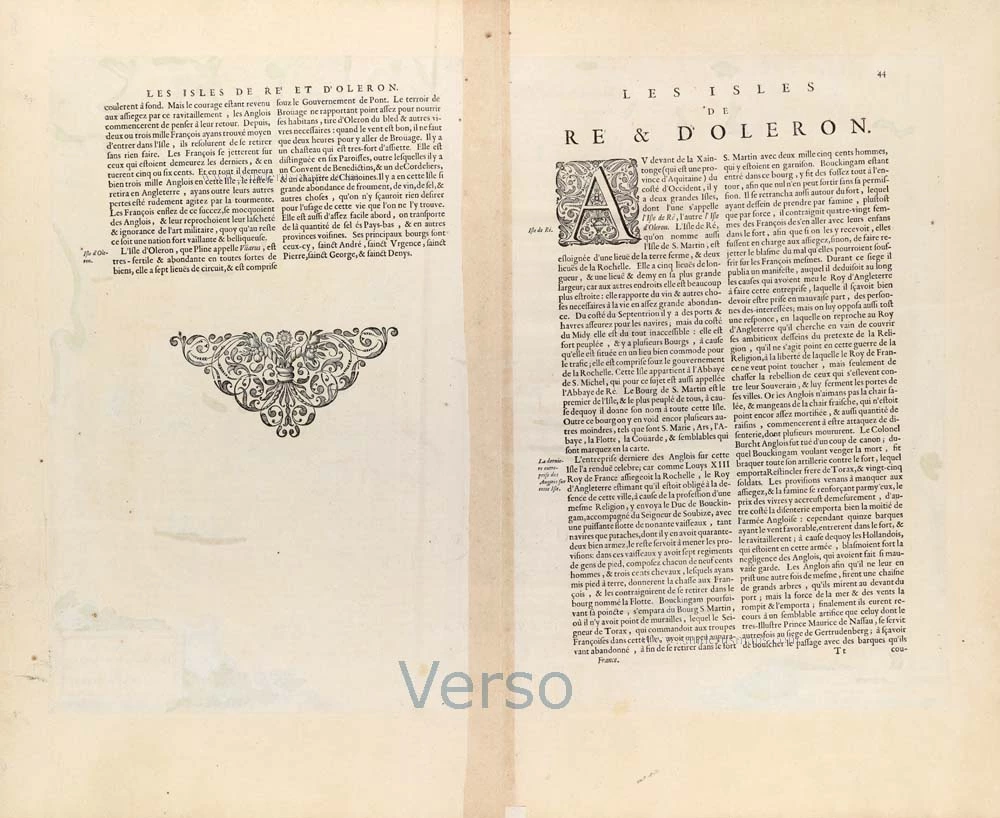 Isles de Ré & Oleron, by W. & J. Blaeu.