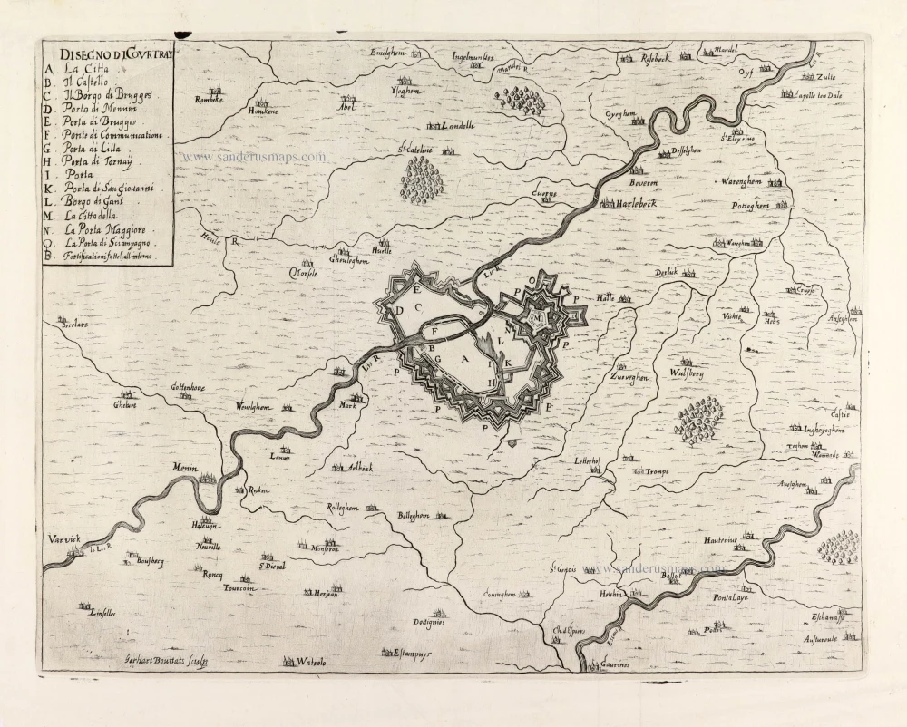 Kortrijk and surrounding, by Gualdo Priorato.