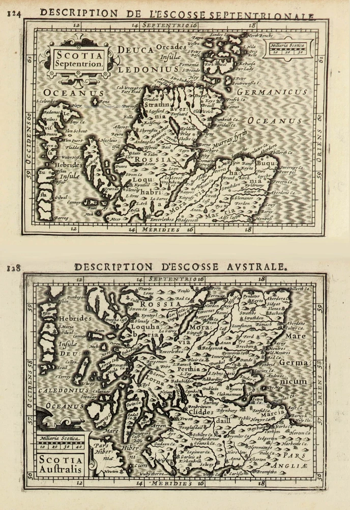 Scotland by Petrus Bertius, published by Jodocus Hondius II.