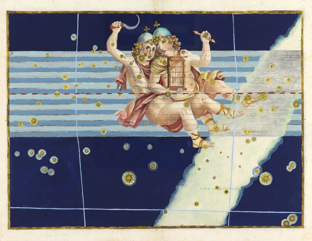 <i>GEMINI</i>, by Johann Bayer.