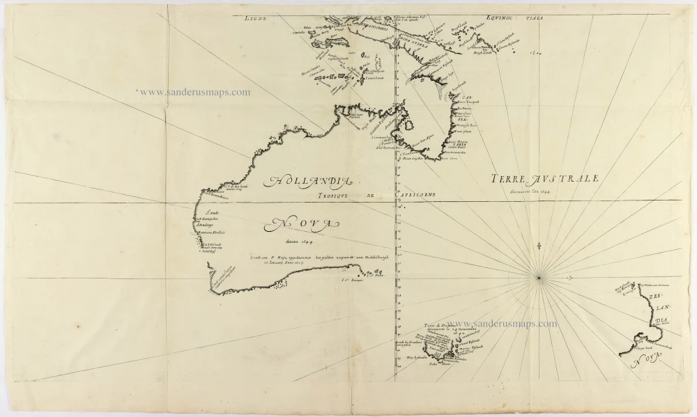 Hollandia Nova detecta 1644. - Terre Australe decouuerte l'an 1644.