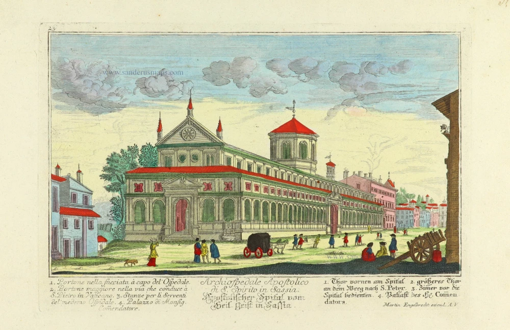 Church of S. Luigi dei Francesi in Rome, by Martin Engelbrecht.