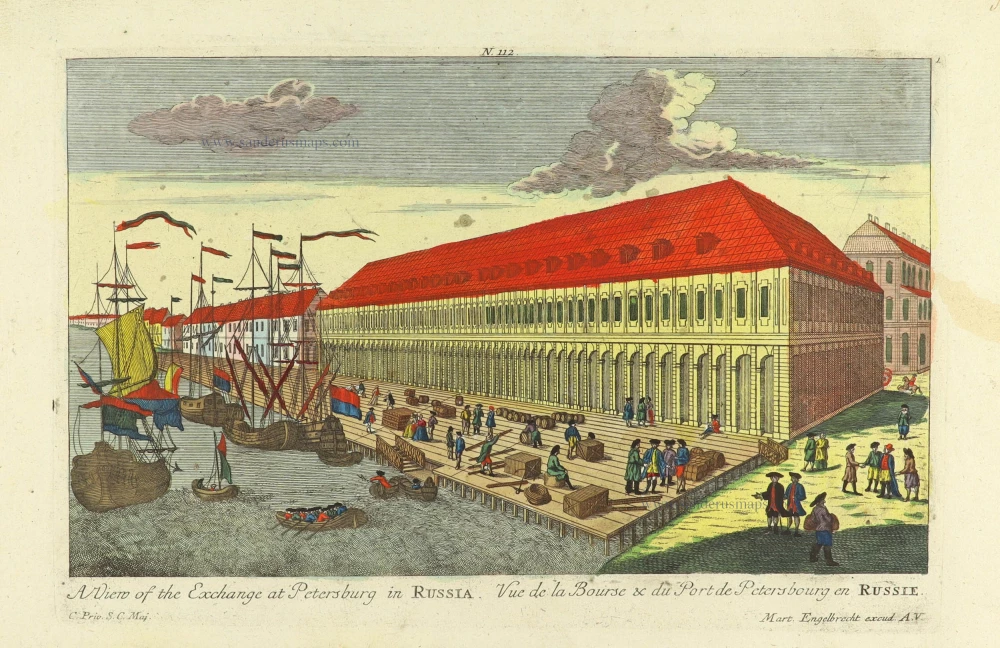 Exchange at Petersburg in Russia, by Martin Engelbrecht.