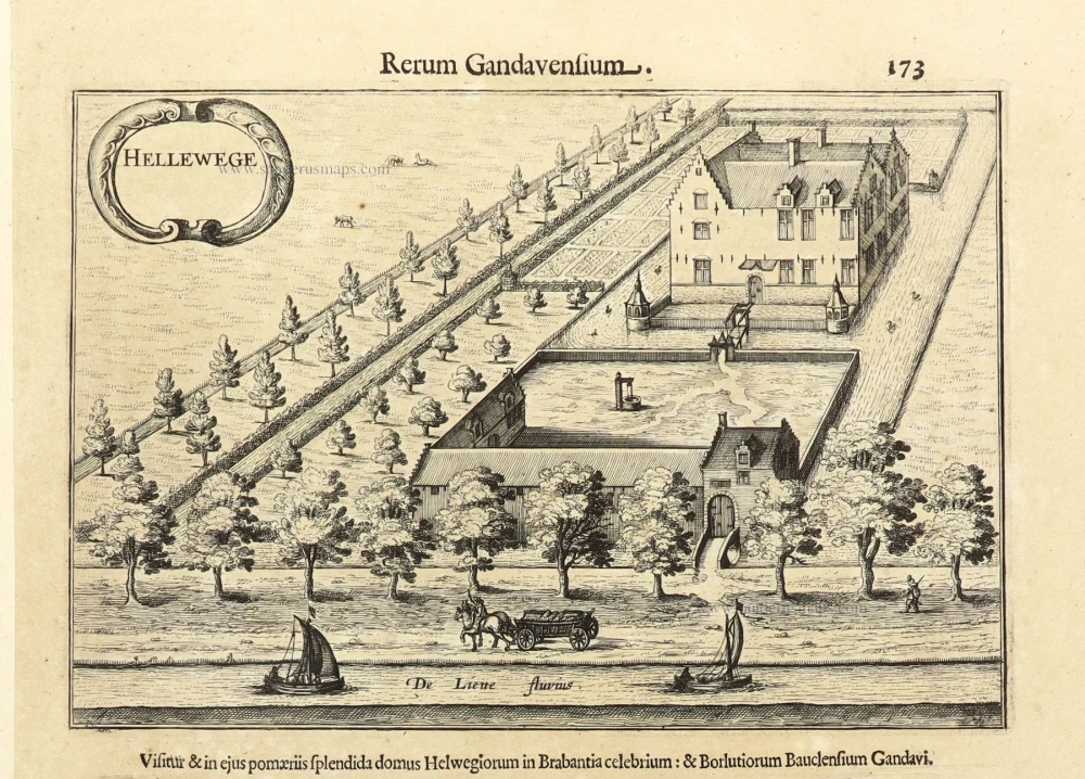 Evergem - Hellewege (Heylweghen) by Antonius Sanderus.