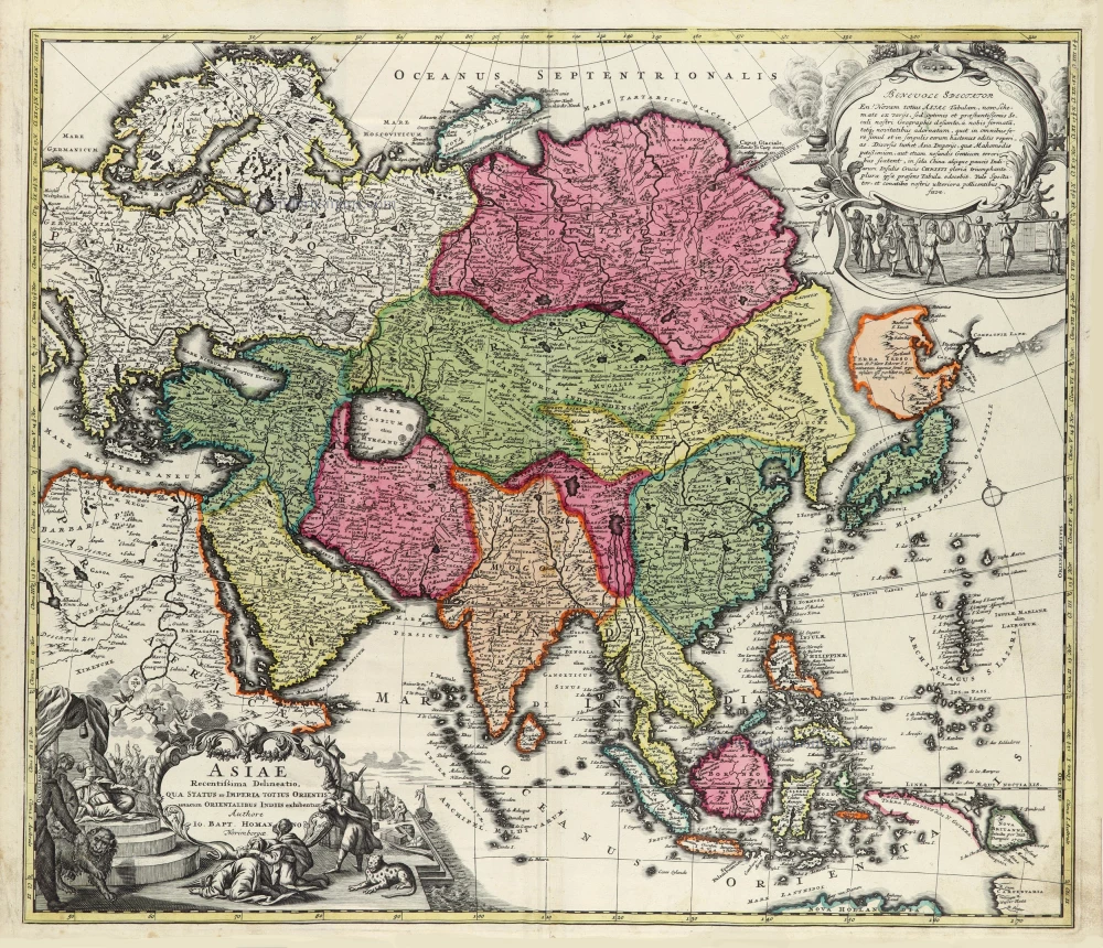  Asia by J.B. Homann.