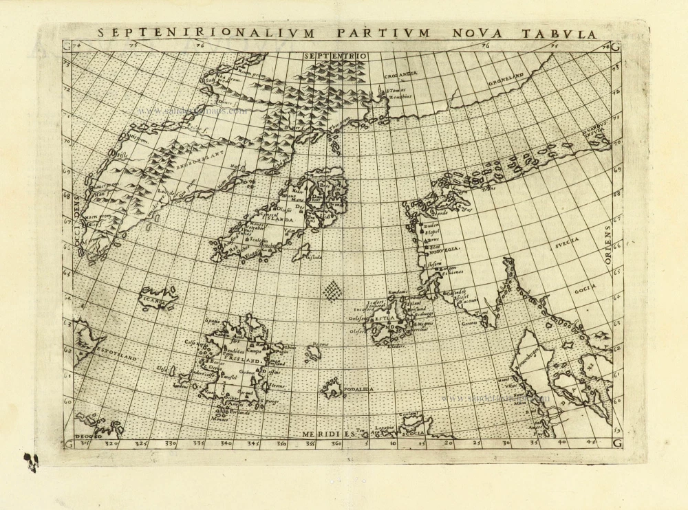 Northern Atlantic Ocean by Girolamo Ruscelli.