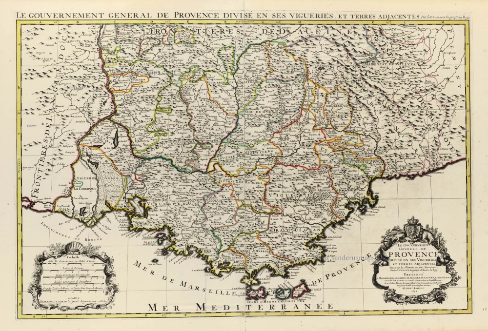The Provence by Hubert Jaillot, after Nicolas Sanson.