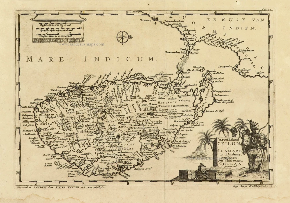 Ceylon (Sri Lanka), by Pieter Van der Aa.
