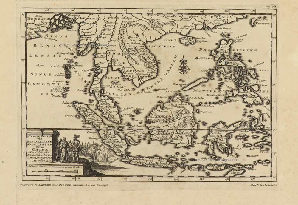 Southeast Asia by Pieter Van der Aa.