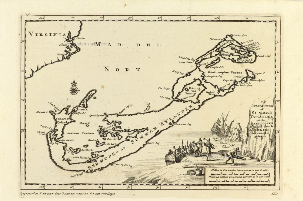 Bermuda, by Pieter Van der Aa.