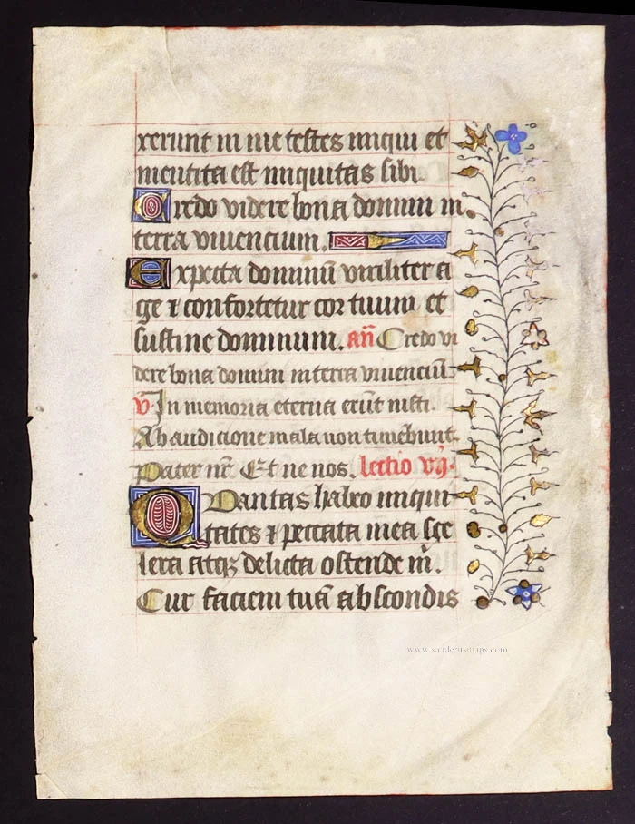 Leaf from a French book of hours