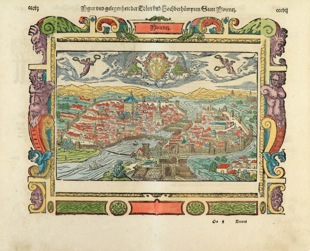 Florence (Firenze), by Sebastian Münster.