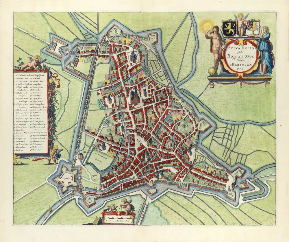 Sylva Ducis, Gallis vulgo Bois Le Duc, Vernacule 's Hartogen Bossche.