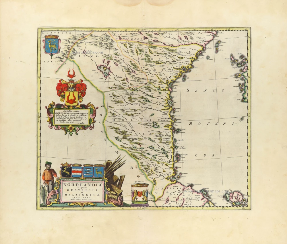 Sweden - Norrland by Blaeu J.