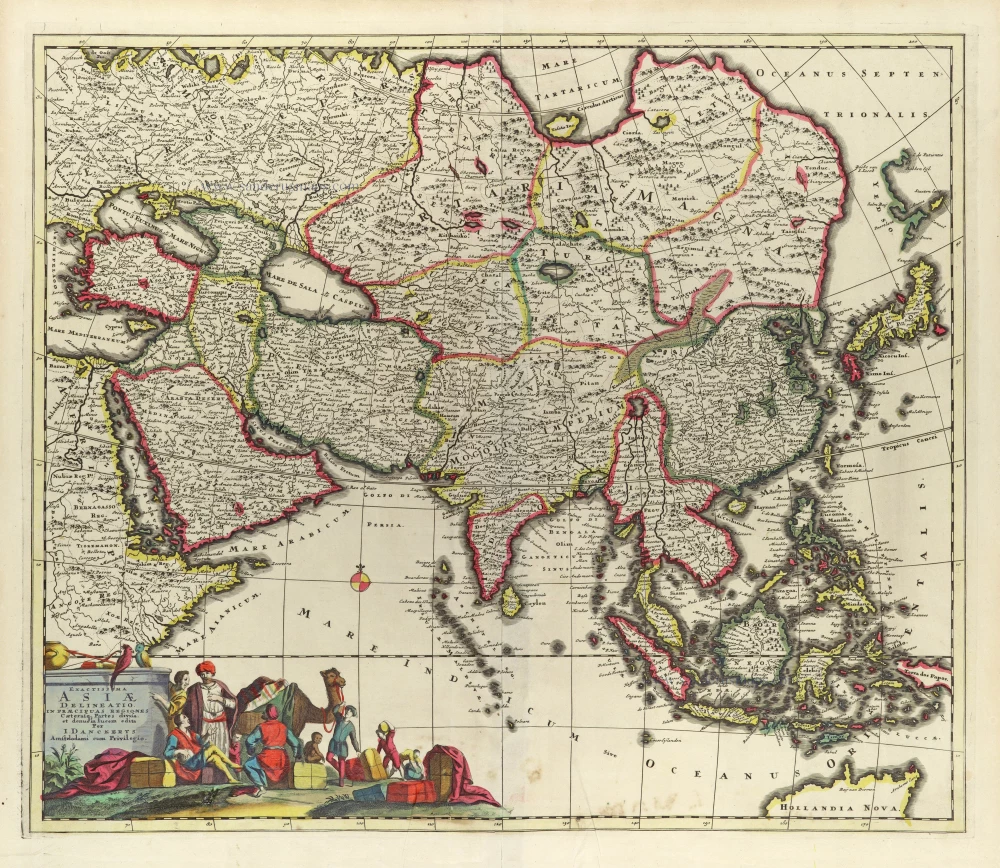 Exactissima Asiae Delineatio in praecipuas regiones Caeterasq Partes divisa.