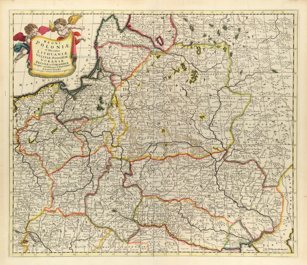 Poland, Lithuania, and Ukraine by Justus Danckerts
