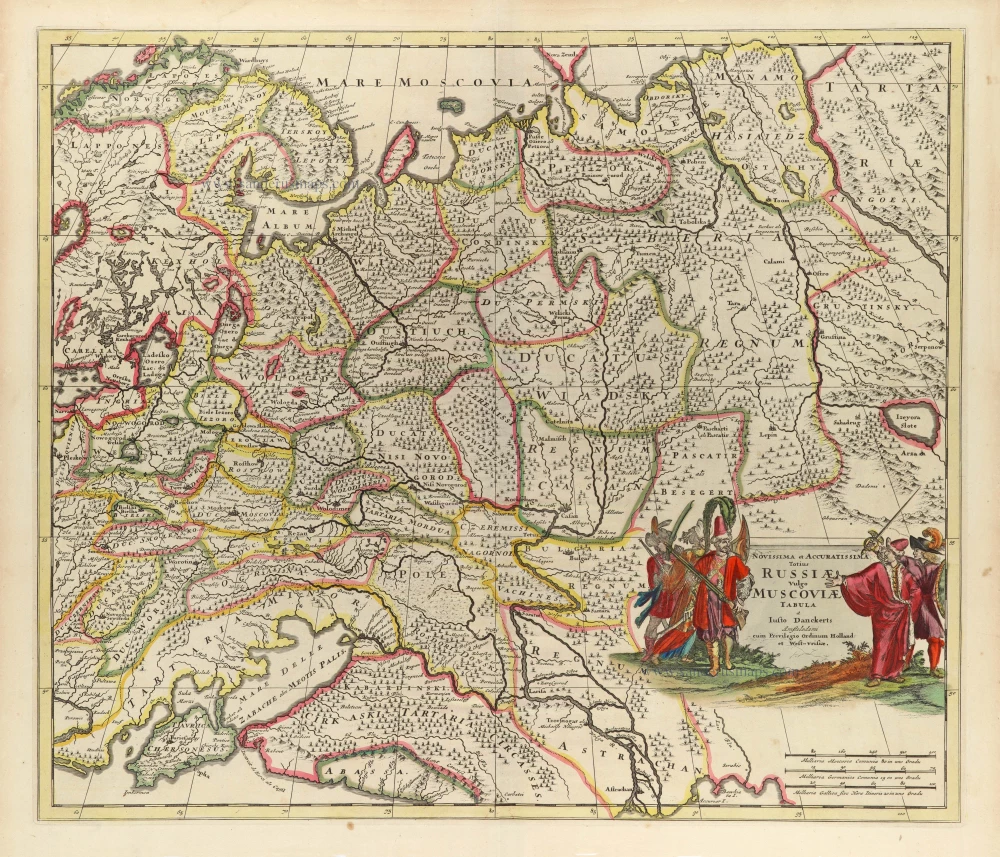 Novissima et Accuratissima Totius Russiae Vulgo Moscoviae Tabula.