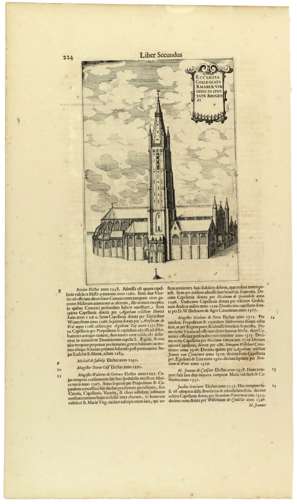 Brugge - <i>O.L.Vrouwkerk</i> by Antonius Sanderus