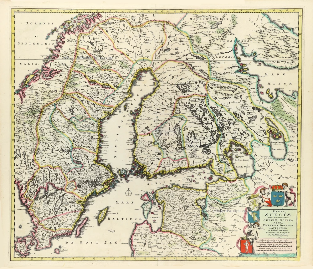 Finland & Sweden by Frederik de Wit.