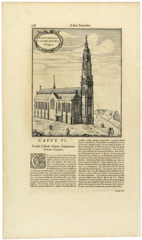 Ieper - Kerk St.-Jacob, by Antonius Sanderus
