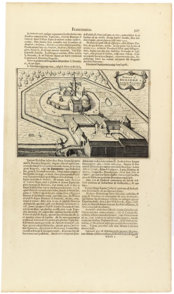 Damme - Dudzele, door Antonius Sanderus