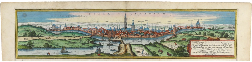 's-Hertogenbosch by Georg Braun & Frans Hogenberg