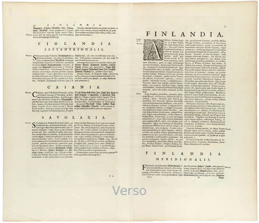 Finland by Joan Blaeu.