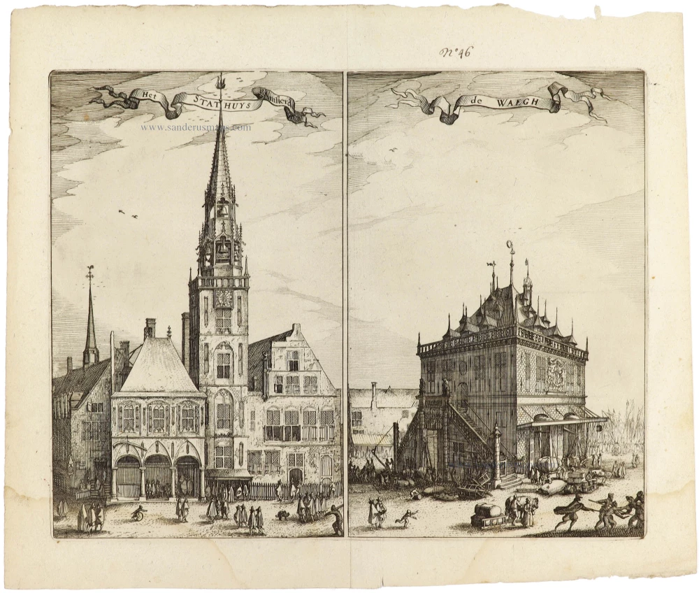 Amsterdam - Stadhuis & Waag, by Lodovico Guicciardini.