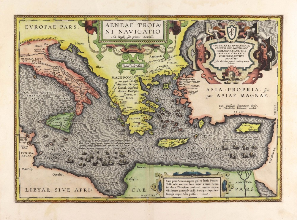 Aeneae Troiani Navigatio Ad Vergilij sex priores Aeneidos.