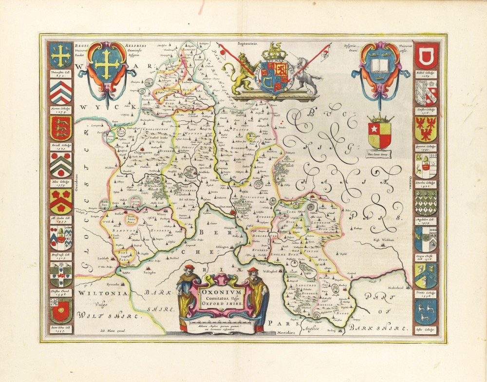 Oxonium Comitatus, vulgo Oxford Shire.