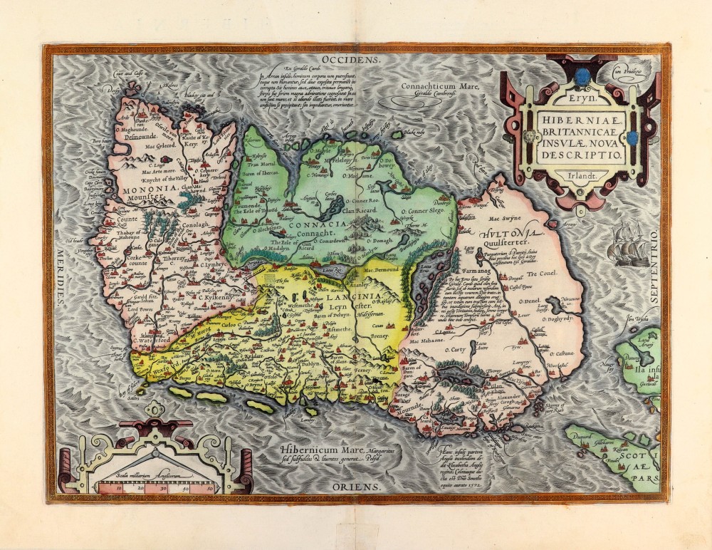 Eryn. Hiberniae, Britannicae Insulae, Nova Descriptio. Irlandt.