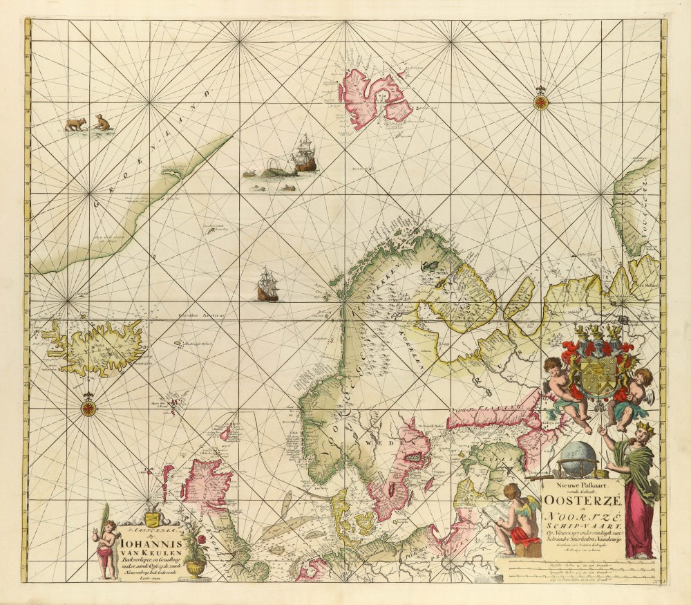 Nieuwe Paskaart vande Geheele Oosterzé en Noortzé schip-vaart.