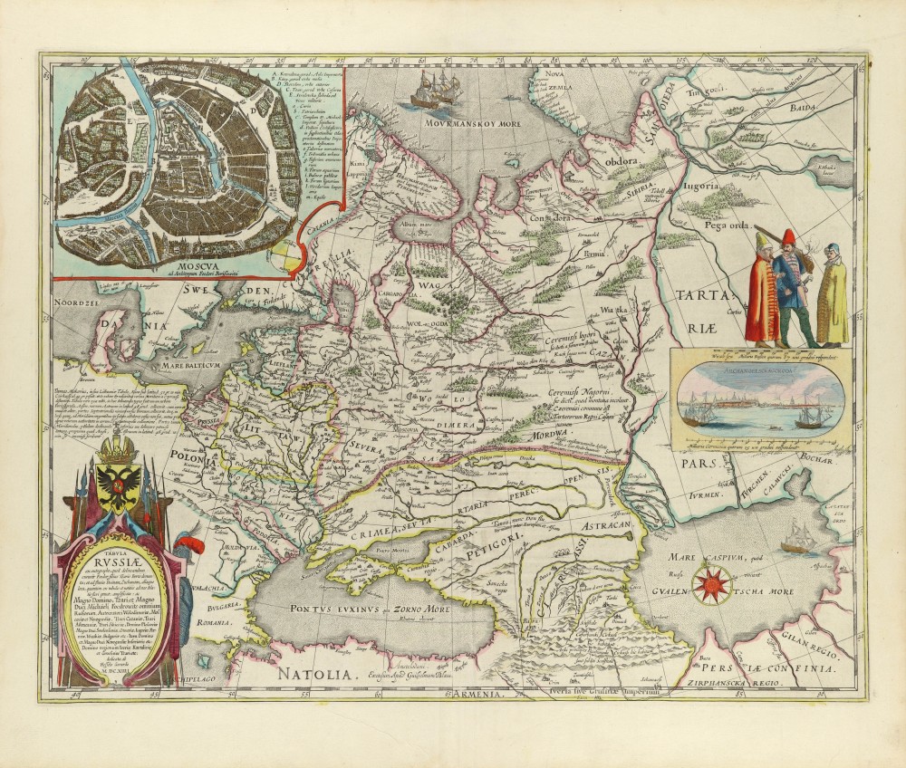 Tabula Russiae ex autographo, quod delineandum curavit Foedor filius Tzaris Boris desumta; . . . 