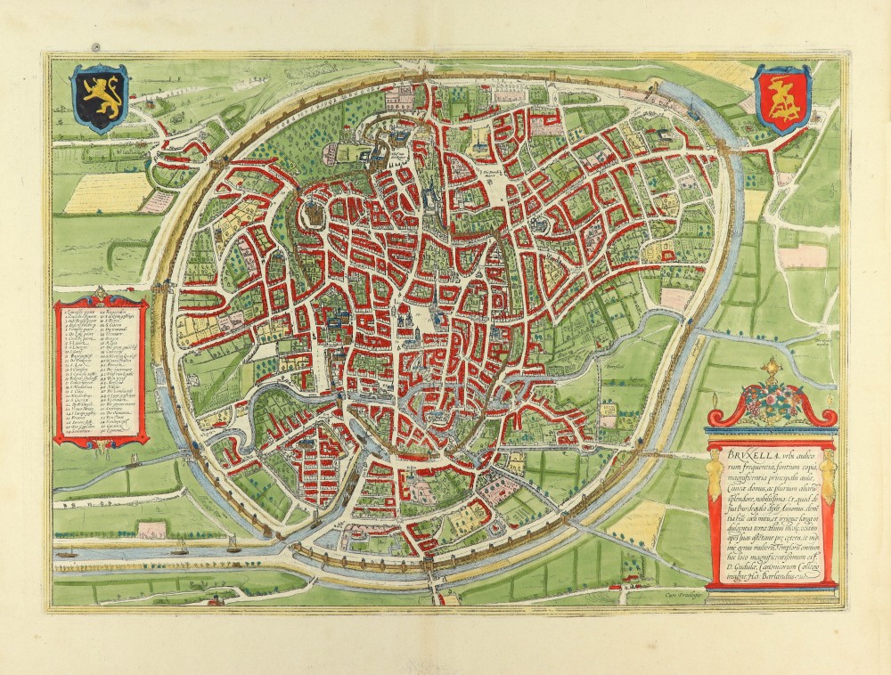 Bruxella, Urbs Aulicorum Frequentia, Fontium Copia, Magnificentia Principalis Aulae ...