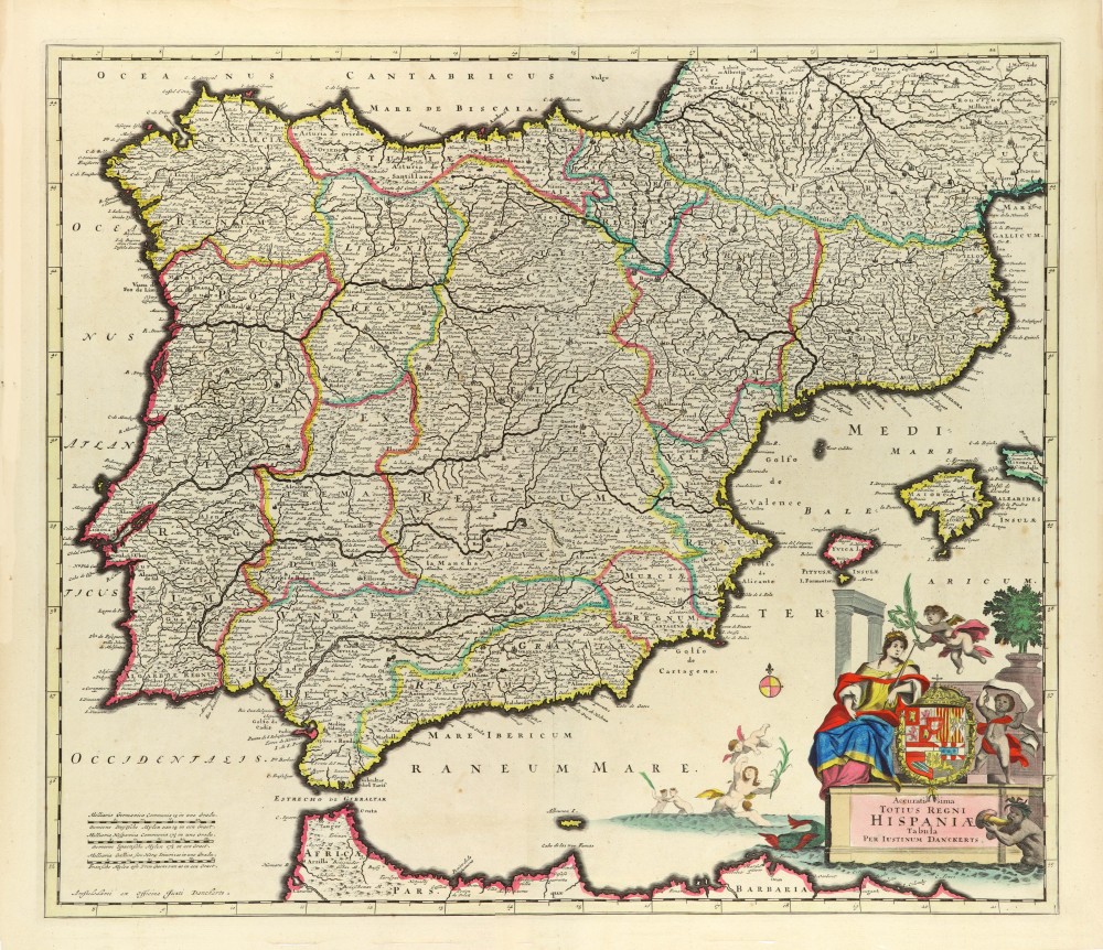 Accuratissima Totius Regni Hispaniae Tabula.