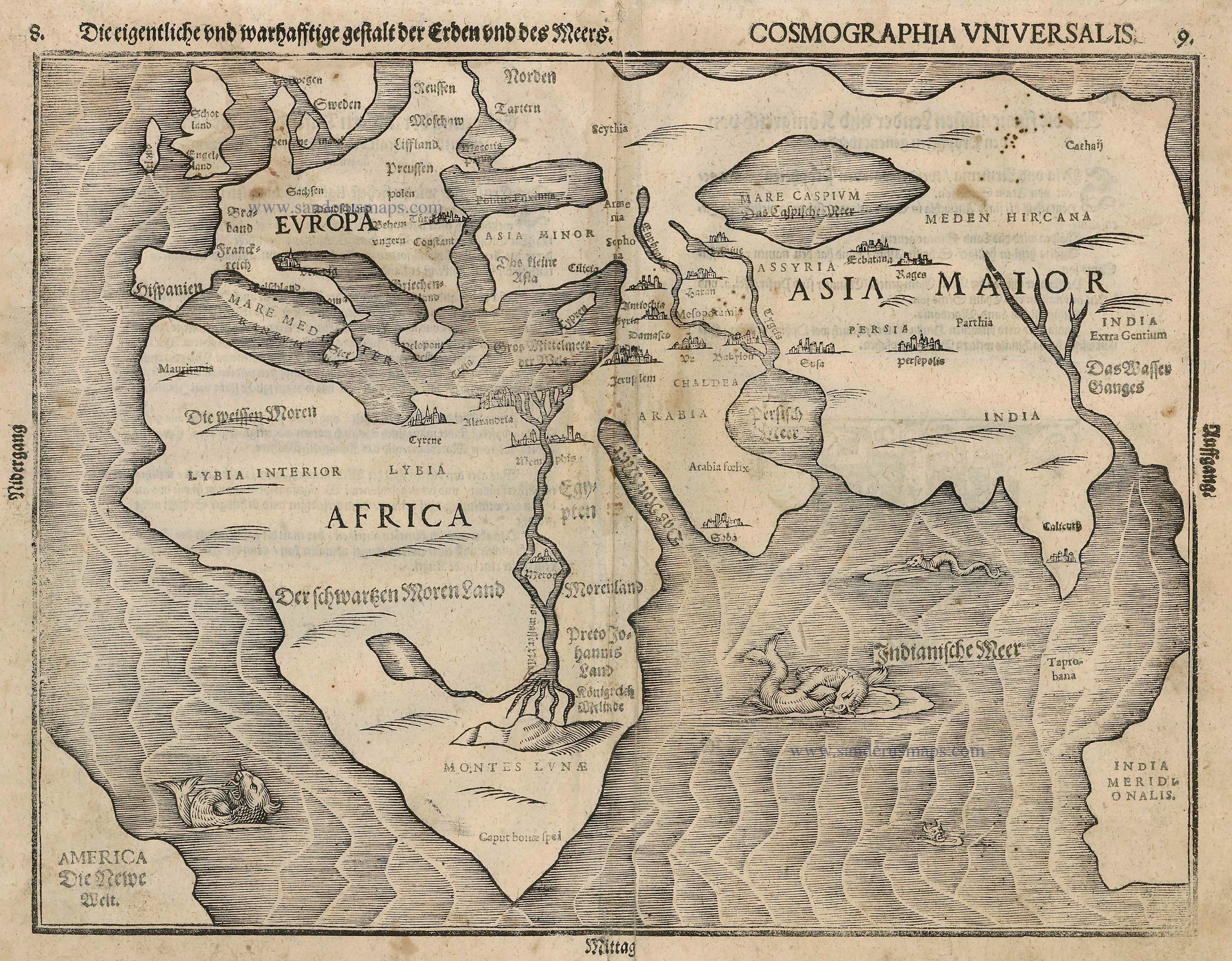 Decorative and Printed Maps of The 15th To 18th Centuries A