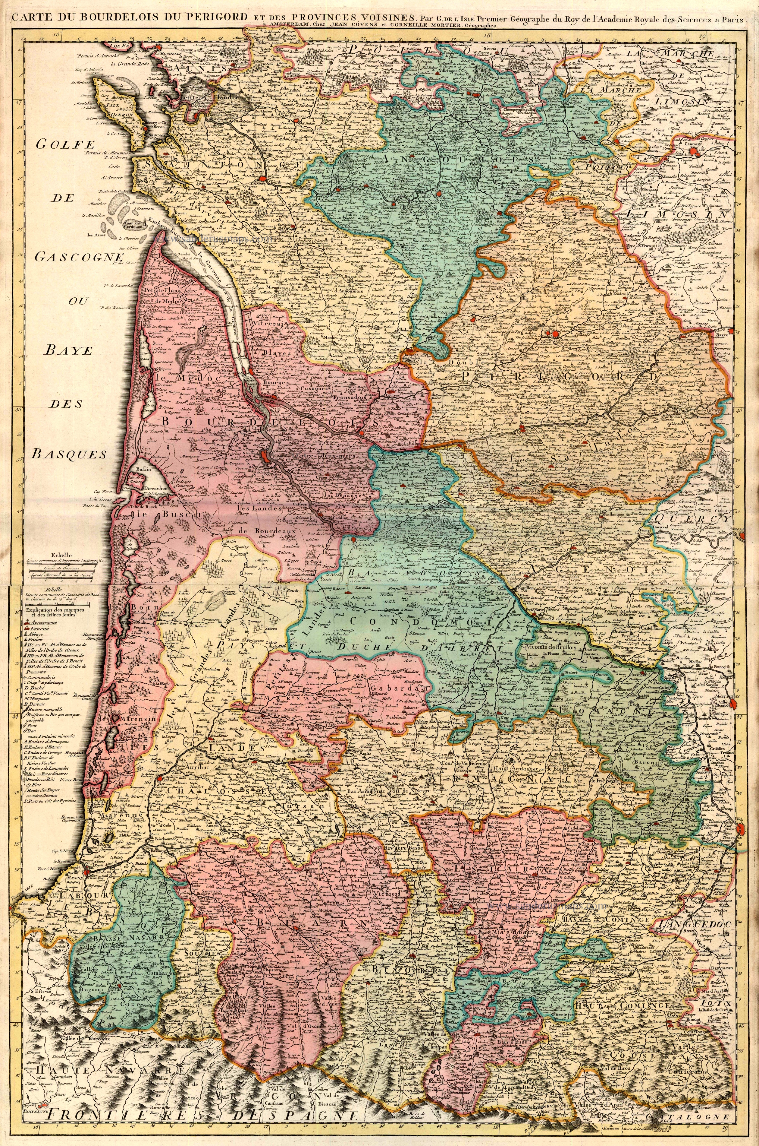 de l'Isle: Carte de Moscovie. Dressee par Guillaume, Russia, 1730