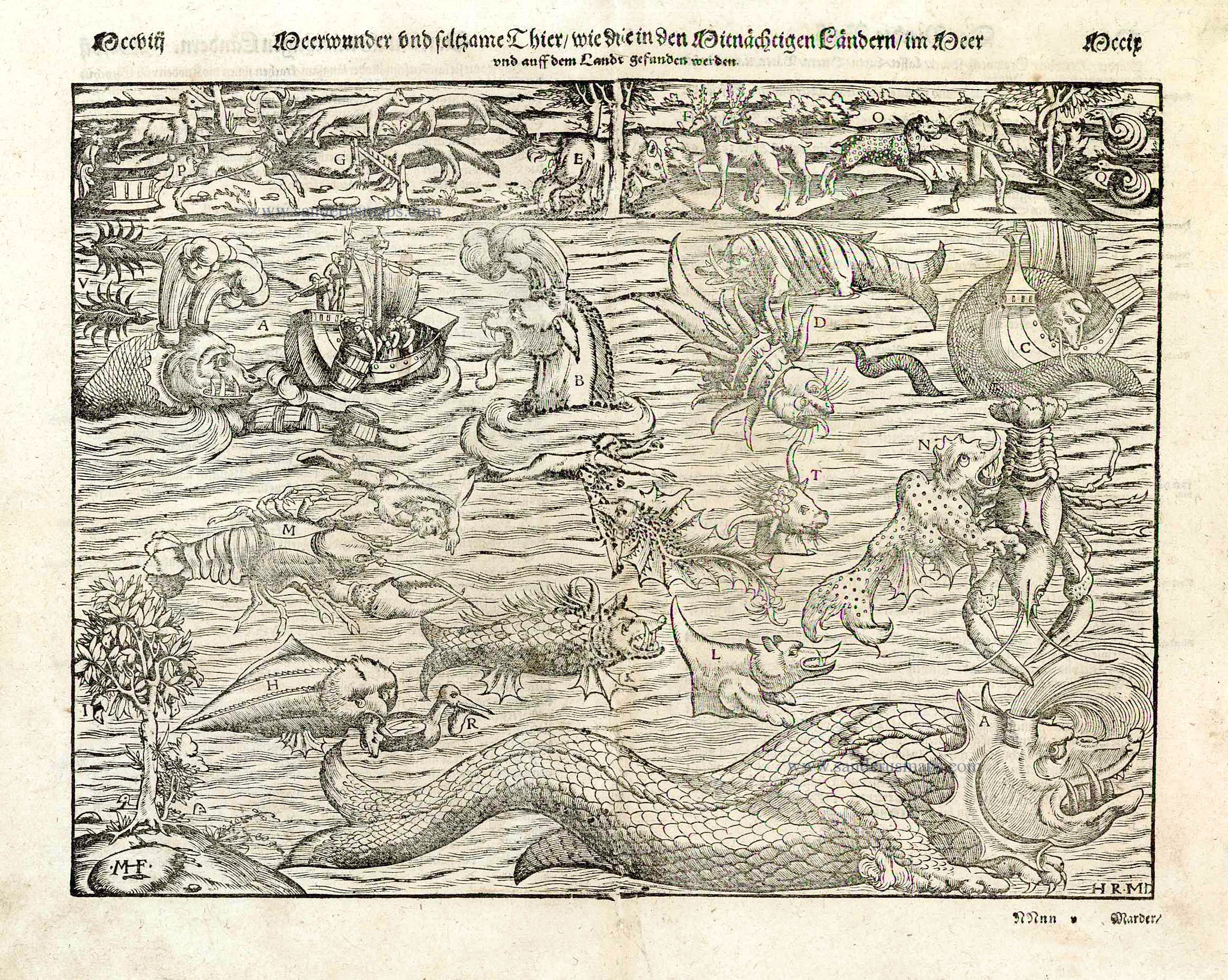 Sold at Auction: Dacia map, by Sebastian Münster, after