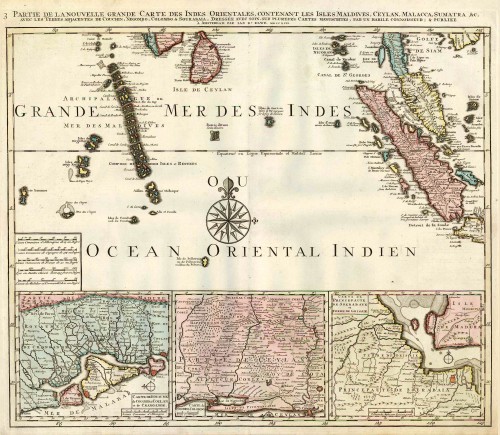 Old, Antique Map Of Indian Ocean (North) By J.B. Elwe. | Sanderus ...