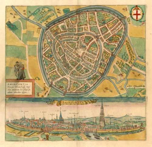 Amersfoort by Braun Georg & Hogenberg Frans | Sanderus Antique Maps ...