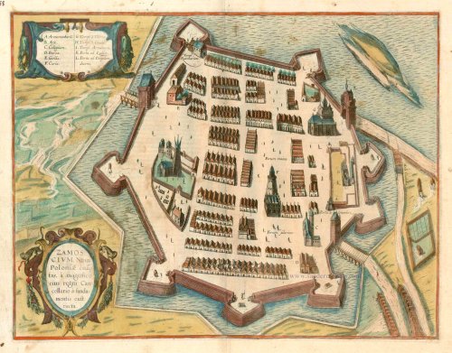 Zamosc in Poland, by Georg Braun and Frans Hogenberg. | Sanderus ...
